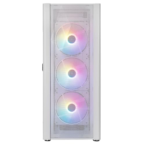 GALAX PC Case Revolution-06 (REV-06W) White Gaming Cabinet | Supports ATX, M-ATX, ITX | 4 RGB Cooling Fans | Hinged Magnetic Tempered Glass Door |... - Image 2