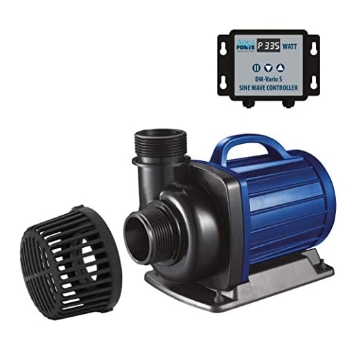 AquaForte Filter-/Teichpumpe DM-30.000 Vario S, 115-335W, Förderhöhe 9,5m, regelbar mit externem Controller. Ideal als Teichpumpe oder als Bachlauf- / Wasserfallpumpe