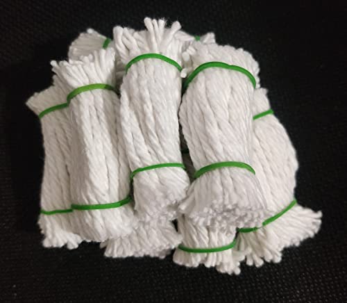 Cotton Wicks Vilakkuthiri White Pure Diya bathi for Pooja Festivals Diwali Navratri Pack of 500 Pieces 5-6 cms Long