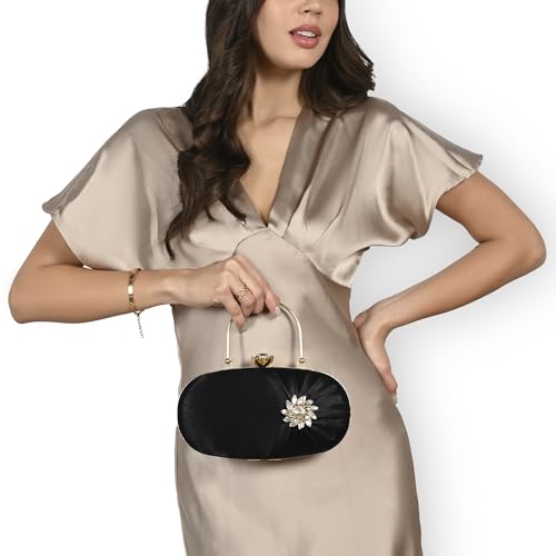 Image of Lavie Women's Shaiz Oval Framed Clutch | Ladies purse | Gift For Girl, Women
