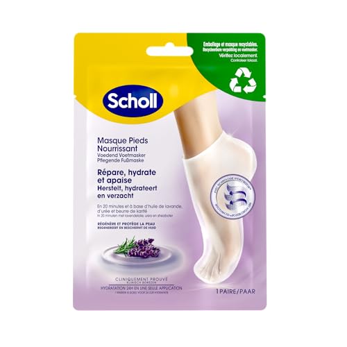 SCHOLL Masque Pieds Relaxant et Hydratant huile de lavande