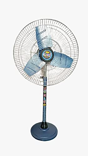 H A 400mm 50W Pedestal Fan, Sky Blue, Set of 2