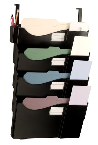 Photo 1 of Officemate Grande Centrale Filing System, 4 Pockets, Black (21728)