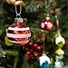 Amooca Christmas Colorful Glass Balls Decoration Festival Party Home Decors Holiday Xmas Tree Hanging Ornaments Set 18pc 1.6in Small Colorful Floral Printings