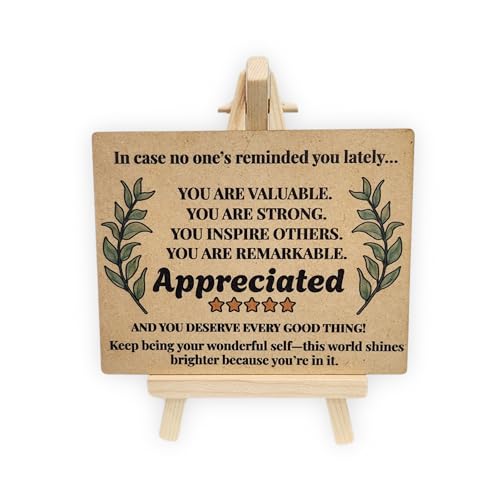 tinydabba Wooden Inspirational Desk Plaque with Easel by tinydabba
