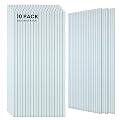 10 Pack Large Acoustic Panels, 47.2 x 23.6 x 0.35 Inch Sound Proof Foam Panels for Walls?Premium Noise Dampening Panels,Sound Panels for Media Room, Office and Studio,White