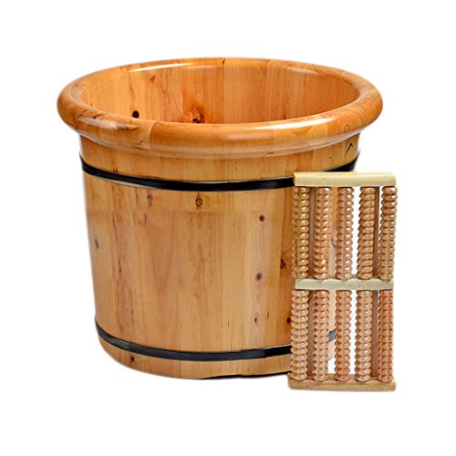 Seau de bain de pieds en bois de cèdre naturel haut de gamme 36 cm