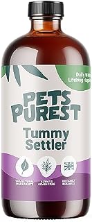 Pets Purest Tummy Settler for Dogs, Cats & Pets - 100% Natural Fast Acting Relief for Digestion, Diarrhoea, Constipation & More - Liquid Paste Digestive Supplement with Easy Syringe - 250 ml