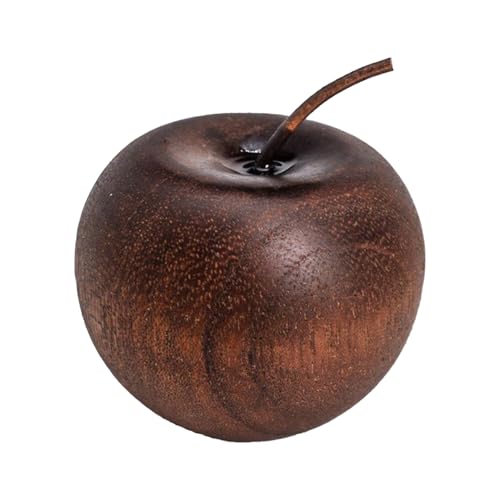 Decoración de Frutas de Madera, difusor de de Madera, Escultura Natural Creativa de Woodenn, de Madera Maciza, Suministros para el hogar, difusor de Aroma perfumado de Manzanas para