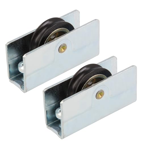 Amig - Rodamiento Ventana Corredera - Juego de 2 unidades - Tamaño 41 x 20 mm - Carcasa Metálica Con Tornillo y Rodamiento de Bolas - Para Ventanas Deslizantes - Acero Bicromatado - Mod. COR18