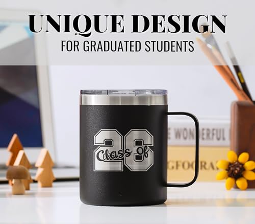 Taza térmica de acero inoxidable 12 oz Class of 2026 miniatura 4