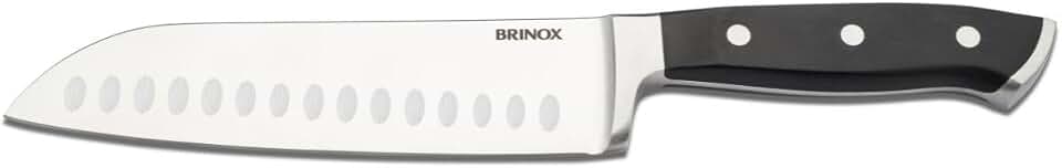 Faca de Cozinha Santoku 7” Brinox Infinity – Aço Inox, Durabilidade e Precisão