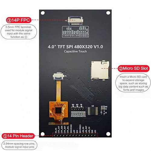 Module tactile Arduino ESP32 pour créer une interface domotique 4"