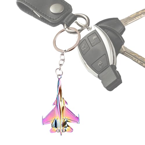 Generisch Llavero de avión de aleación, colgante de avión, mini llavero de metal, duradero para llaves de coche, mochilas, bolsos, bolsos