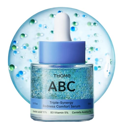 Image of THOME ABC Serum - Azelaic Acid 10% + Niacinamide 5% + Centella Asiatica 1% Triple Synergy Mechanism, Redness Comfort Serum for Dark Spots, Excess Oil & Uneven Texture, Korean Skincare, 1.01 fl oz.