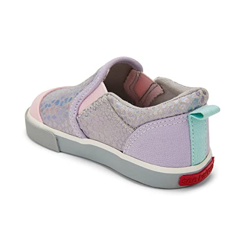 See Kai Run Kids Girl's Italya (Toddler/Little Kid) Silver Leather 5 Toddler M2