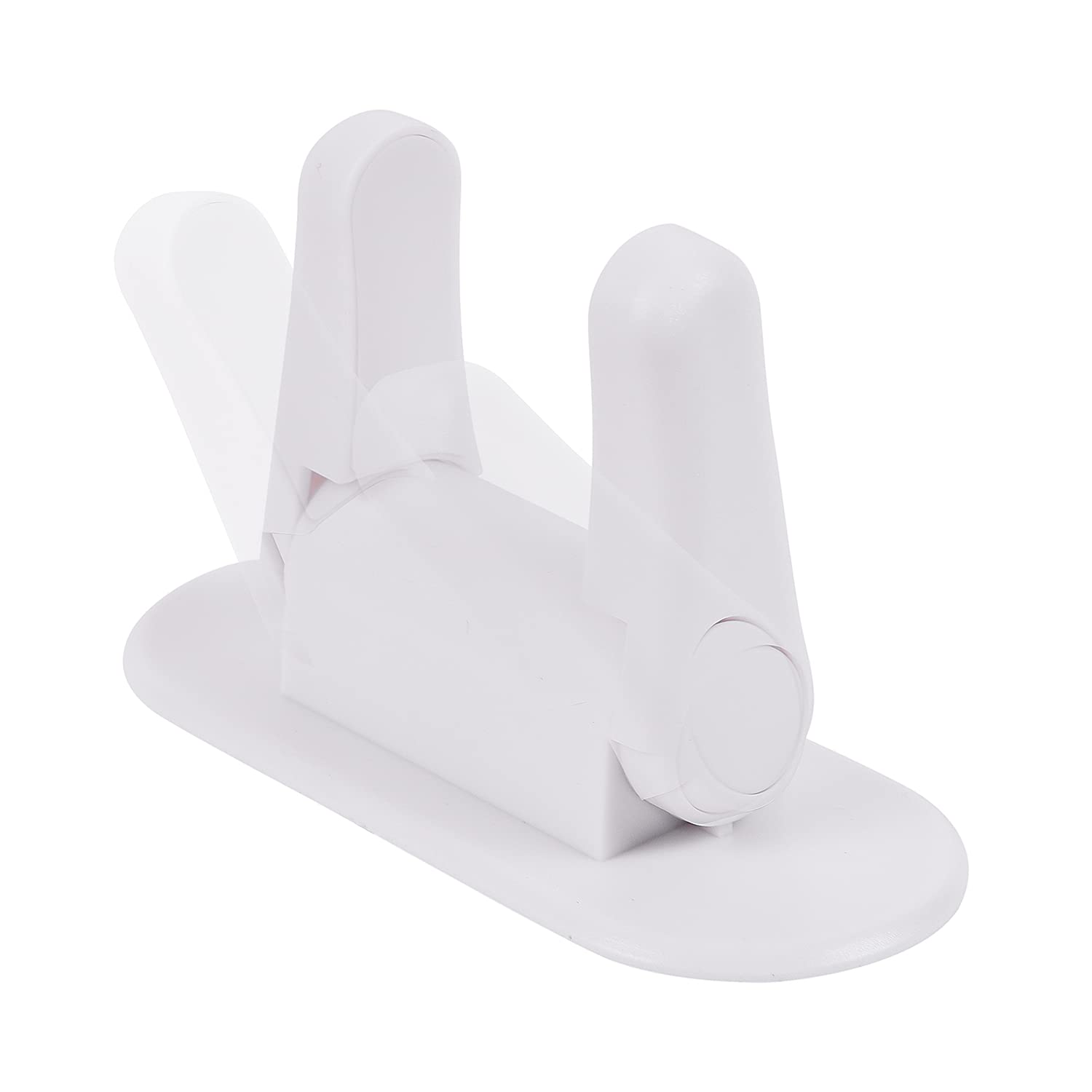 2pcs Baby Infant Child Proofing Safety Door Handle Locks Latches Suitable for Pull Type Handle Mortisse for Balcony Kitchen Room Doors (White)