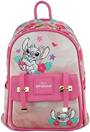 Disney Lilo and Stitch - Angel Wondapop 11 Inch Vegan Leather Mini Backpack