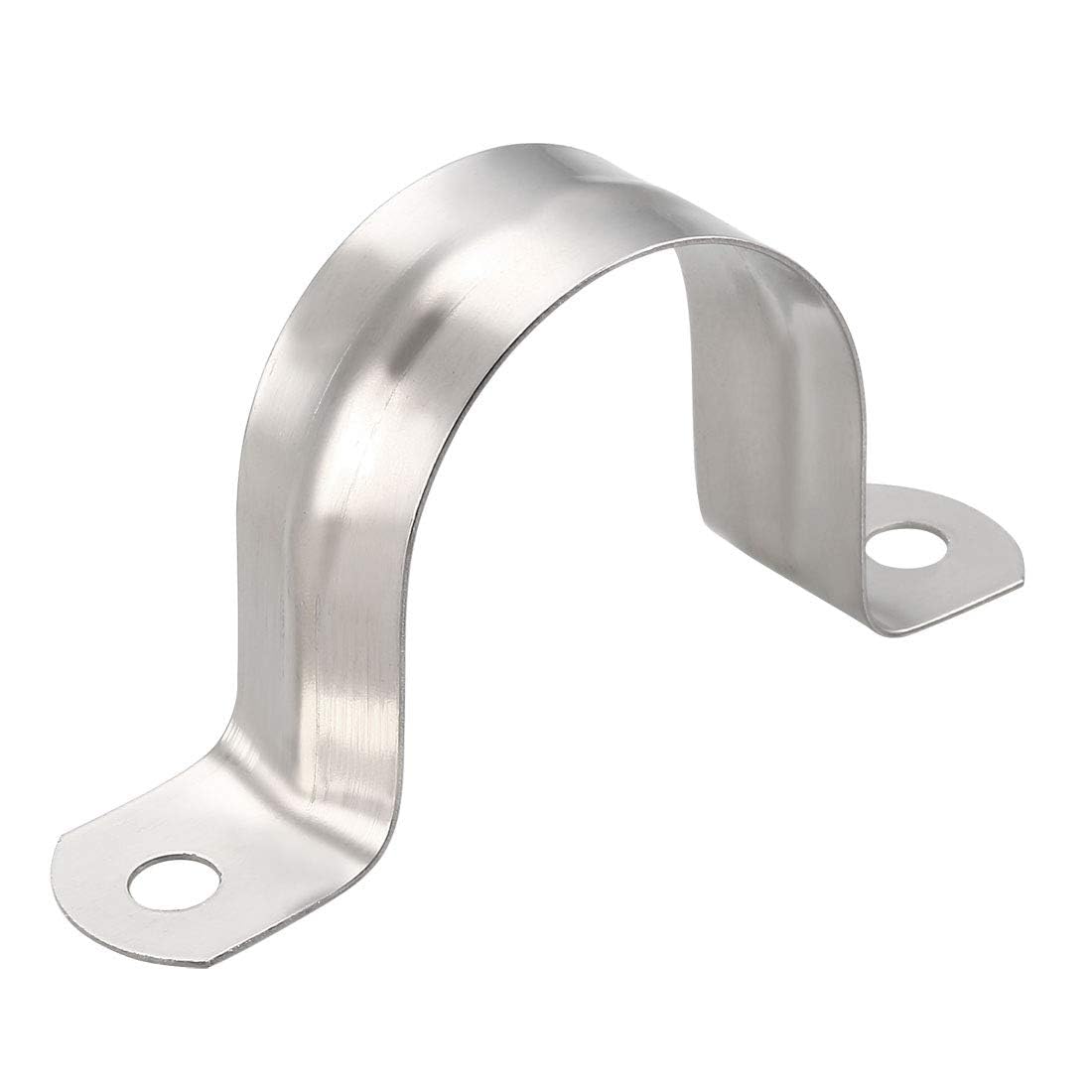 TA-VIGOR 8Pcs Rigid Pipe Straps, 35mm 2 Holes Stainless Steel Tension Tube Clip Clamp