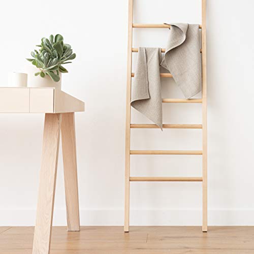 Linenme Lara Hand And Guest Towels, 13" X 20", Natural #TOP3