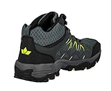 Lico Sierra High Herren Trekking- & Wanderstiefel, Anthrazit/ Lemon, 43 EU