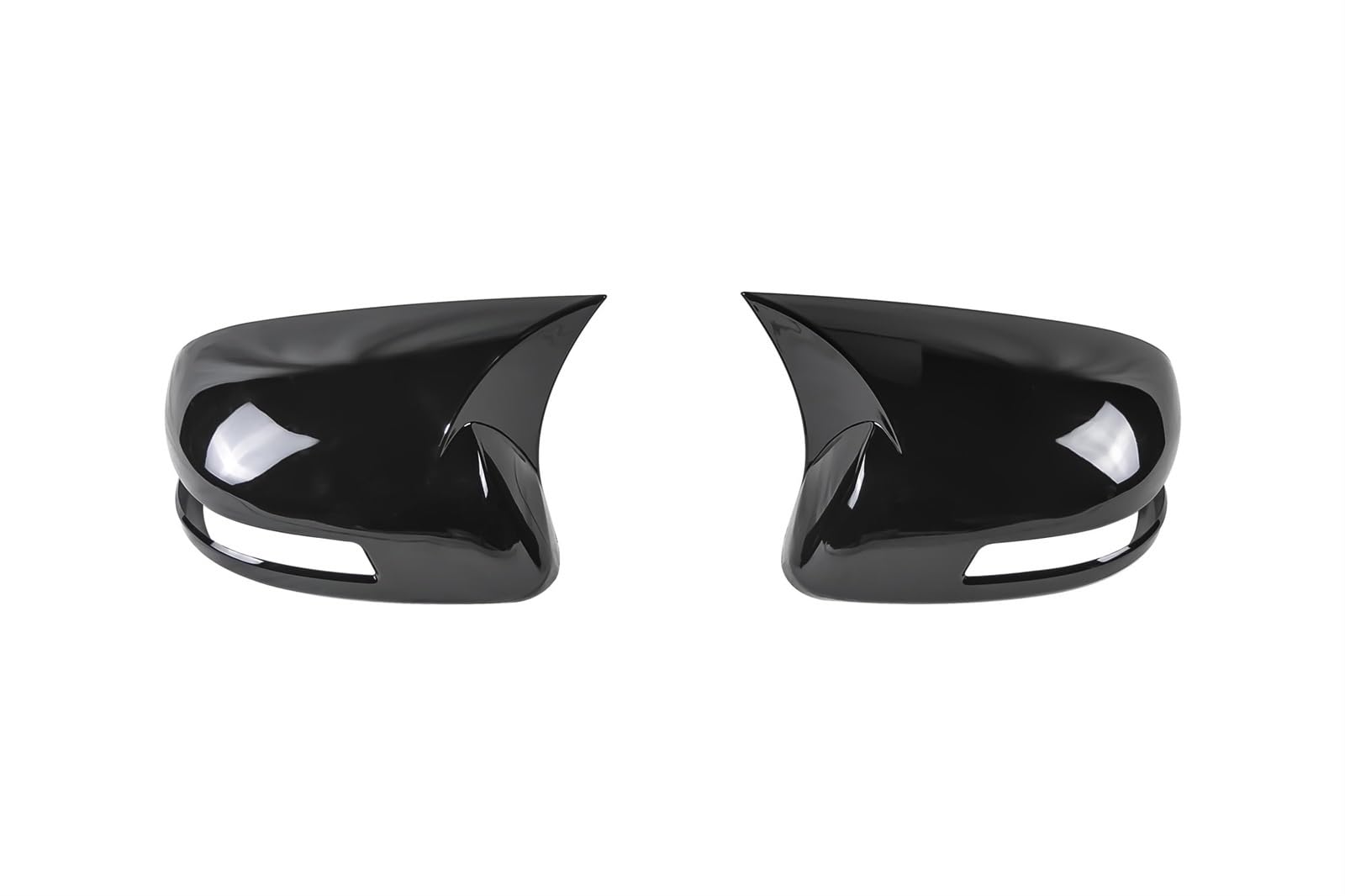 rear view mirror cover 2Pcs Car Exterior Addon Rear View Mirror Cover Trim For Honda For Civic 9th FB 2012-2015 Performance Car Accessories mirror covers for cars(Glossy Black)