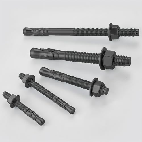 30pcs 14x3 inch standard fasteners for heavy-duty black wedge anchors for cement and concrete