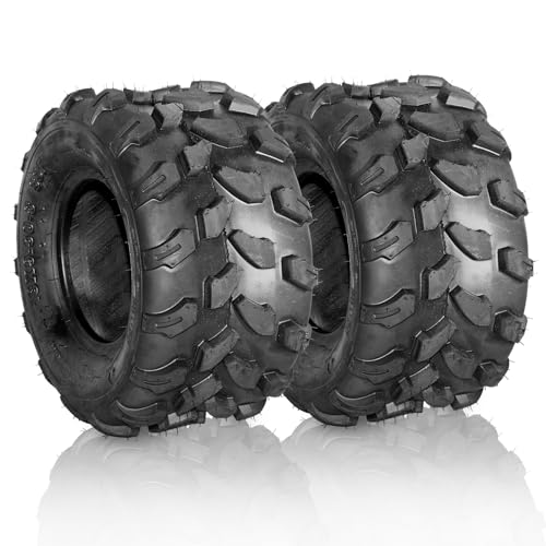 PARTS-DIYER Set of 2 18x9.5-8 All-Terrain ATV UTV Sport Tires Rear Left & Right Tires Tubeless 4PR
