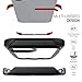 Ghostek Atomic Slim Designed for iPhone 12 Pro Max Case with Protective Metal Bumper Made of Super Tough Lightweight Military Grade Aluminum Alloy, iPhone 12 Pro Max 5G (6.7 Inch) (Black)