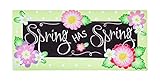 Evergreen Spring Has Sprung Decorative Mat Insert, 10 x 22 inches