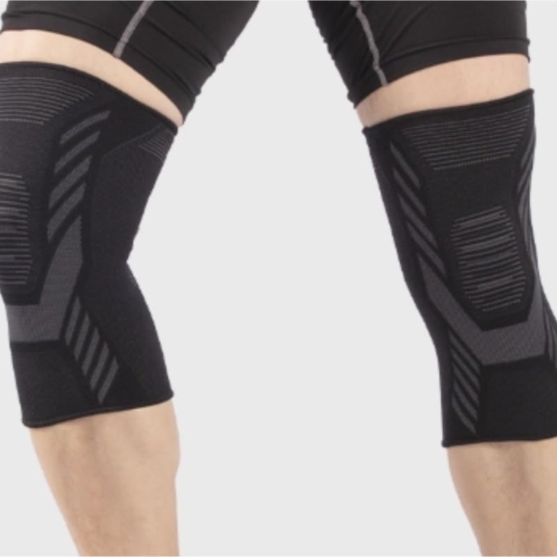 Four-sided Stretch Knitted Nylon Knee Pads for Running Silicone for Men Women