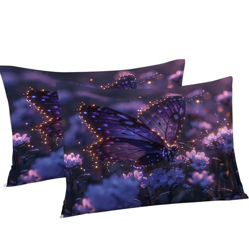 Housse Couette en Microfibre Douce 200x200 cm avec Fermeture Éclair