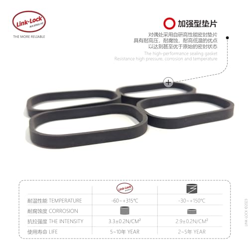 Image of Link-Lock Intake Manifold Gasket Set 11612297462 for BMW N20 Engine 1 Series 3 Series 5Series X1 X3 X4 X5 X6 Z4 F15 F16 F25 F35 F10 F20 F34 520i525i528i320i325i120i 11612212759