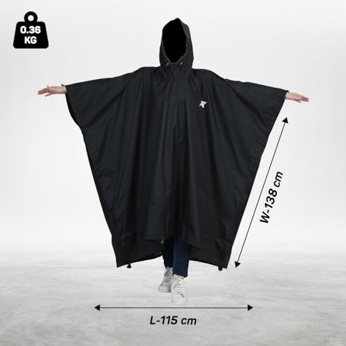 Image of ROCKSPORT Unisex Outdoor Rain Poncho for Adult,Multi Use, Waterproof, Lightweight, Reusable & Packable, One Size Fits Most