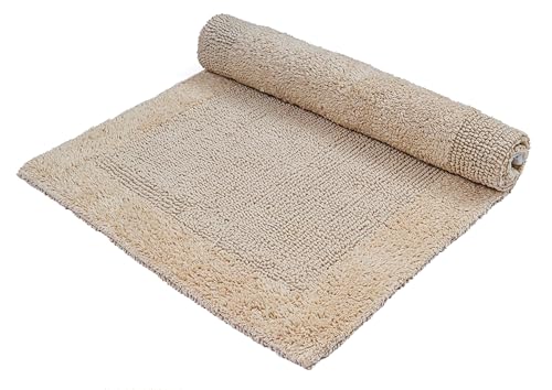 Savi Home Bath Mat Rug 17x24 Linen, 100% Pure Cotton Linen, Super Soft...