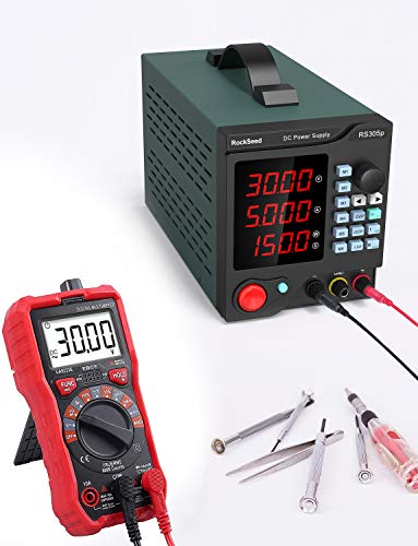 Programmable DC Power Supply (0-30 V 0-5 A) HM305P Variable Switching Digital Power Supply with PC Software and USB Interface