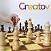 Creatov Chess Set - Chess Board Set for Adults Kids Chess Set Board Game Set Wood Chess Set with Chess Pieces Travel Chess Set
