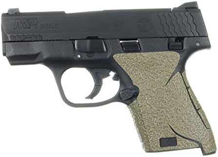 TALON Grips Adhesive Pistol Grip - Compatible with Smith & Wesson M&P Shield M2.0 - Made in The USA, Rubber-Moss.45cal