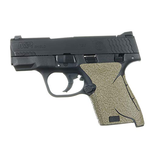 TALON Grips Adhesive Grip - Compatible with Smith & Wesson M&P Shield M2.0 - Made in The USA, Rubber-Moss, .45cal