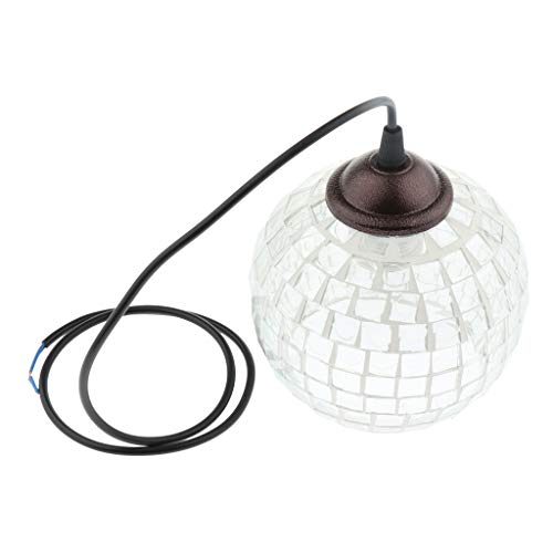PETSOLA Retro Turco Turco Mosaico Colgante Luz Techo Lámpara Colgante Pantalla - Estilo 2