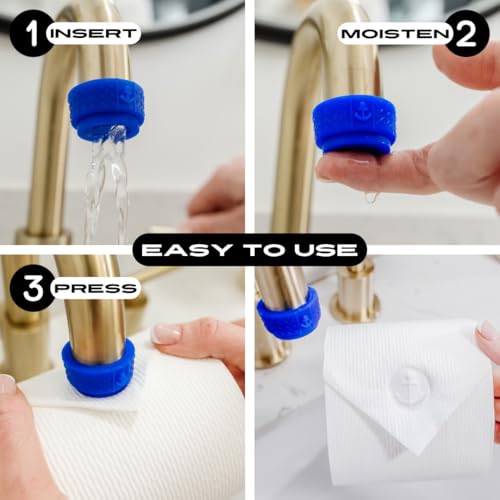 BURU SOLUTIONS Toilet Paper Stamp Nautical (Anchor) - Add a Unique Personal Touch to Your Bathroom Decor! Enhance your Home Decor. Ideal for Housekeeping, Hotels, Rentals, Home Staging Decor and more