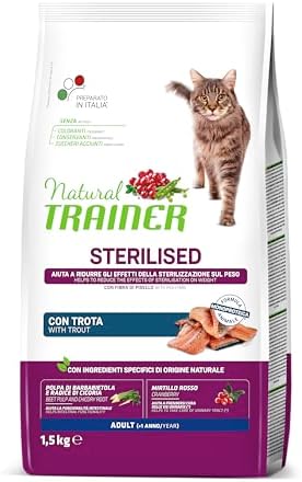 Trainer Cibo per Gatti Sterilizzati - Formula Monoproteica - Con Trota - 1,5kg — foto principale