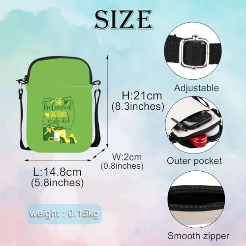 MEIKIUP C E P Sorority Nurse Gift Nursing Sorority Crossbody Bag Yellow and Green Sorority Gift Messenager Bag3