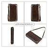 CONTACTS Men's Genuine Leather Clutch Business Travel Double Zip Around Purse 6 Interlayer Vintage Long Wallet with Wrist Wrap (Coffee2.0) #3
