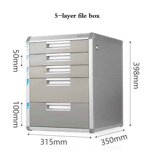 Armadietto portadocumenti con serratura – Multi Der per documenti sicuri in ufficio o a casa ideale per carta Sto e forniture per ufficio.