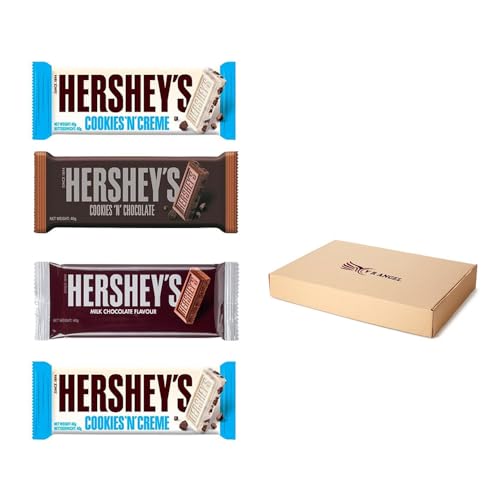 Hershey's Chocolate Selection Box - Limited Edition Flavors | 4 Assorted Hershey Chocolate Bar Each 40g Indulge in Sweet Delights Sold By VR Angel