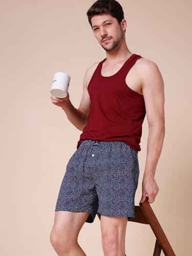 Image of Urban Scottish Ultra-Comfortable Men's Boxer Pants - 100% Cotton Material with A Stylish Print - Soft and Stretchy Elastic Waist Band - Dynamic Movement and Hardwearing Stitching - Breathable with A Gentle Snug Fit