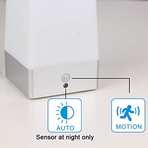 Wralwayslx Led Square Night Light With Remote Control ,Color Changing Table Lamp Wireless Pir Motion Sensor,Sensitive Portable Battery Lamp For Kids Room, Bedroom,Kitchen #TOP5