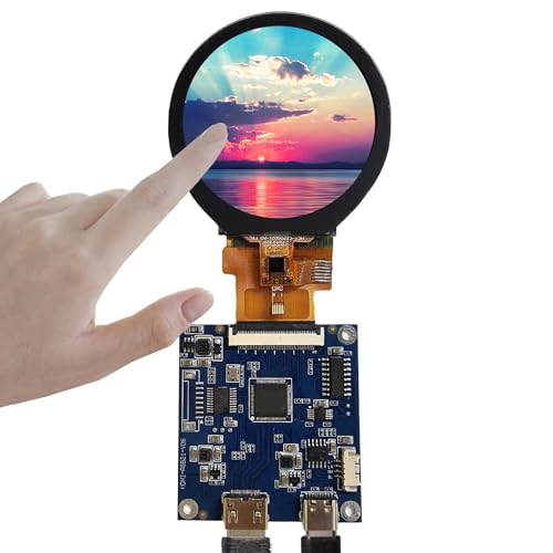 Image of 2.1 inch 480X480 IPS MIPI 300nit Circle LCD Touch Screen | and 40 pins H /D Controller Board