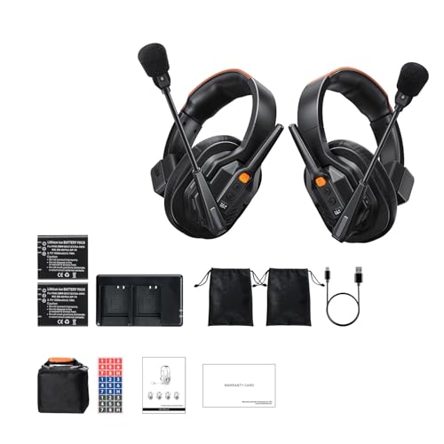 Auriculares de Comunicación para Almacén y Oficina ASHATA con Reducción de Ruido AI ENC